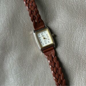 Vintage Citadel Watch with Braided Leather Strap